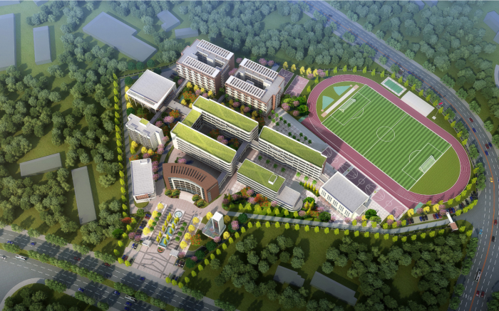 2庆阳市第十中学改扩PG赏金女王程一期项目鸟瞰图。。。。。。张方园 摄700.png